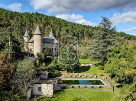 MAJESTUEUX CHATEAU DU XVIème DANS LE GARD –  CEVENNES MERIDIONALES - 20559LR