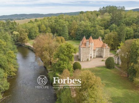 Center of France, listed chateau on 40 ha - 20523AU