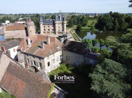 Facing the medieval castle, its pond and park, charming property with outbuildings - 1736VA